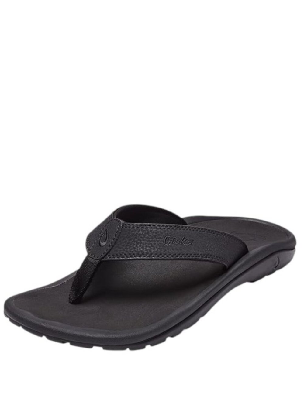 Olukai Men's Shadow Black Ohana Slip-On Classic Thong Sandal Size 11